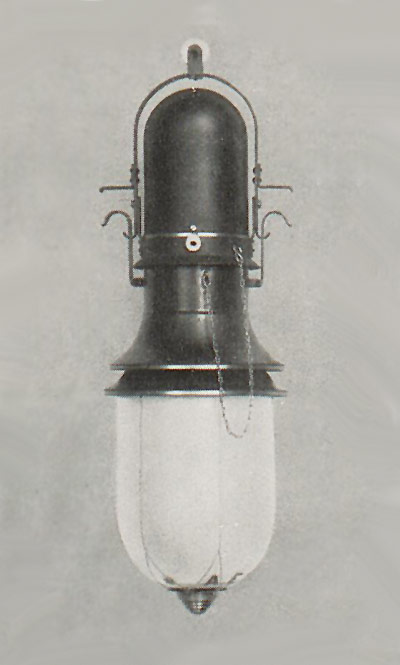 AEG Differential-Bogenlampe von 1908/1909, Entwurf von Peter Behrens.