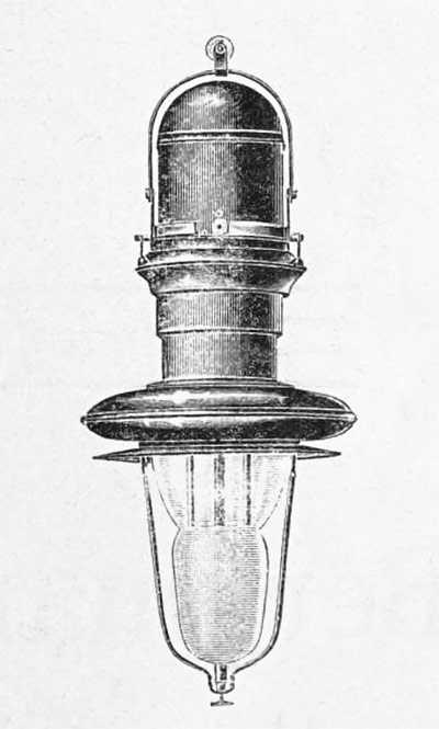 AEG Flammeco-Lampe, Entwurf von Peter Behrens. 1910