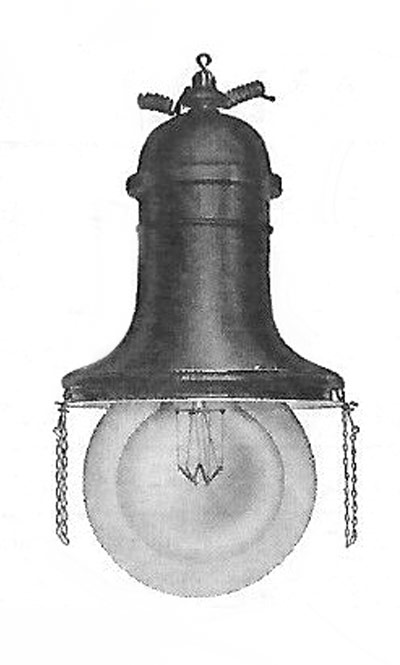 AEG Nitralampe, Entwurf von Peter Behrens 1913.