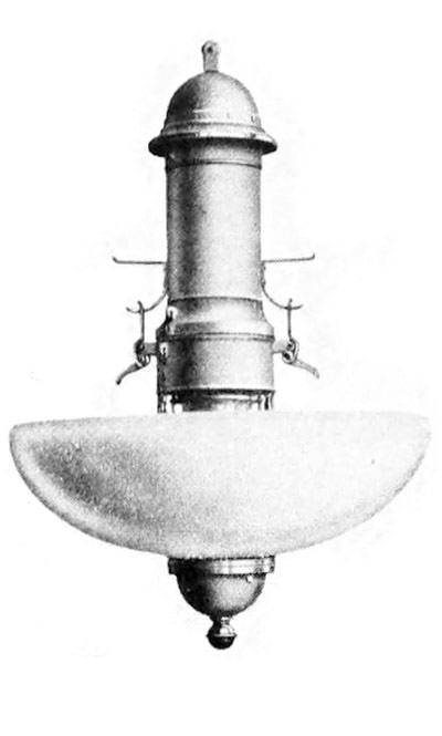 AEG Sparbogenlampe -  Entwurf  Peter Behrens 1907