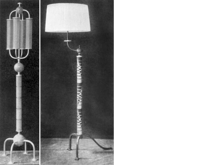 Bodenleuchten von Paul Haustein f&uuml;r WMF AG. 1929.