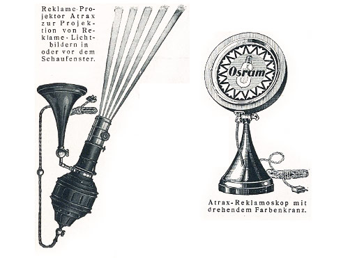 Atrax Projektoren 1926
