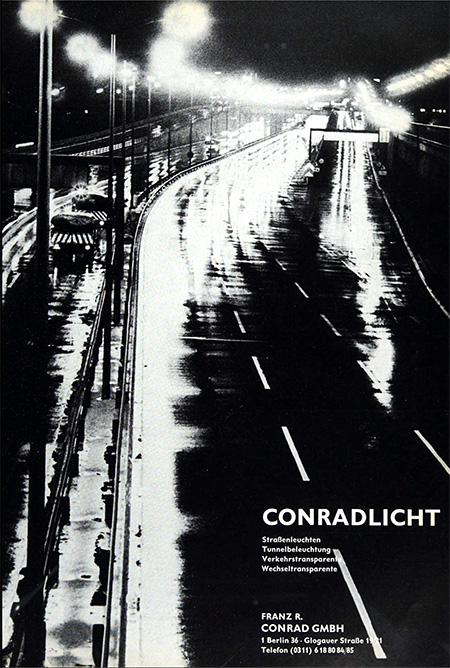Franz R. Conrad Anzeige f&uuml;r Conradlicht Stra&szlig;enleuchten
aus dem Jahr 1973
