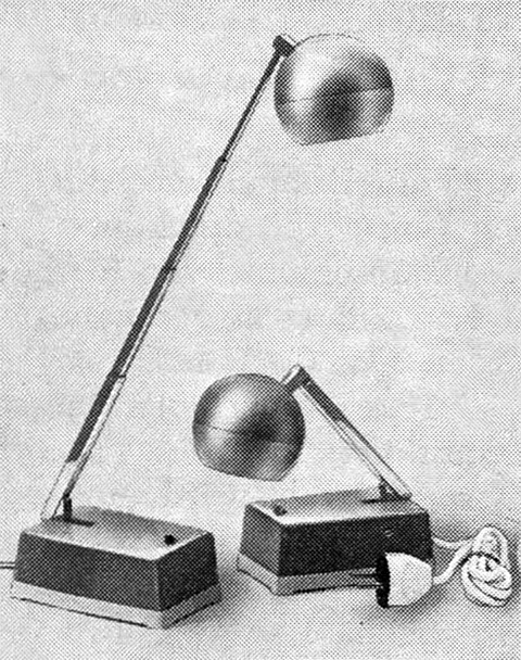 Eichhoff- Leuchte &bdquo;Lampino&ldquo; 1972.