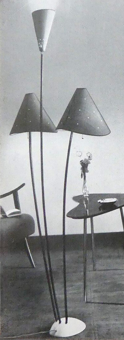 Hesse Leuchten Modell &bdquo;Rondezvous&ldquo; von 1956. 