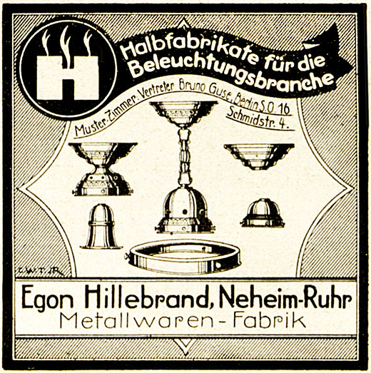 Hillebrand Anzeige 1925