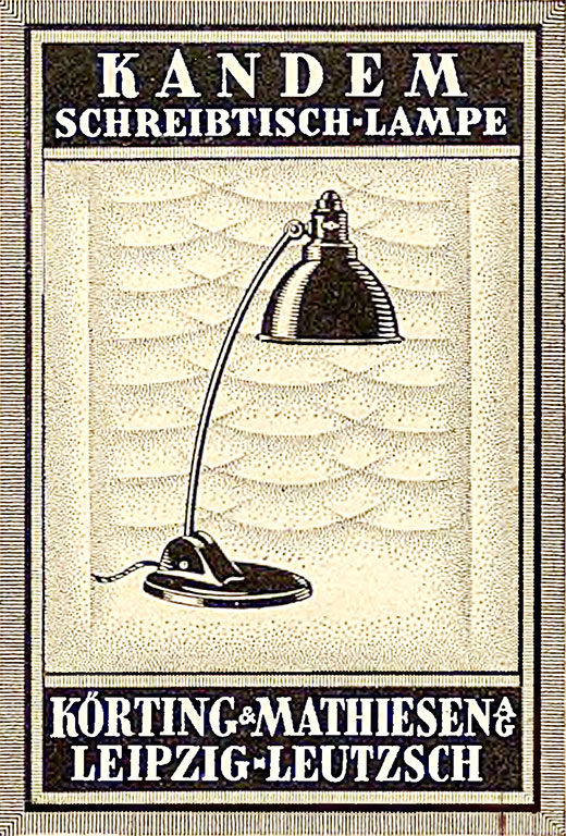 Kandem „Schreibtischlampe“ Anzeige 1925