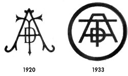 Gebrüder Adt AG Logo Marke 1920 - 1933
