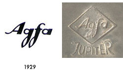 Agfa Jupiter Logo Marke 1929