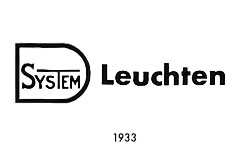 D-System Leuchten Logo, Marke 1933