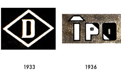 Friedrich Dörscheln 
IPO  Logo, Marke 1933