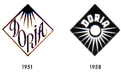 DORIA WERKE Marke, Logo 1951