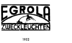 Egrola Zweckleuchten Logo, Marke 1952