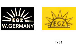 EGZ  Logo, Marke 1954