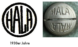 HALA Logo, Marke 1930er Jahre