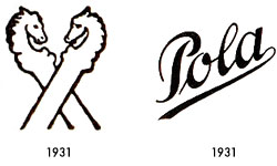 Hannoversche Porzellanfabrik und Metallwerk AG Logo, Pola Marke 1931