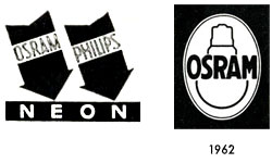 OSRAM OPHINAG Logo, Marke 1962