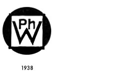 Pe ha We-Leuchten
Philipp Weber Logo, Marke 1938