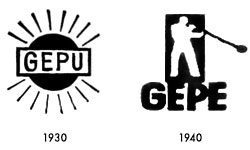 Putzler Glas Logo, Marke 1930 und 1940
