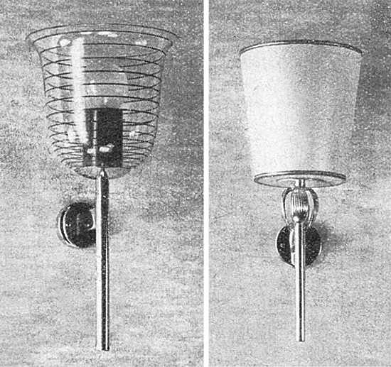 E. F. Barthel Nachf. Leuchtenentw&uuml;rfe von 1938.