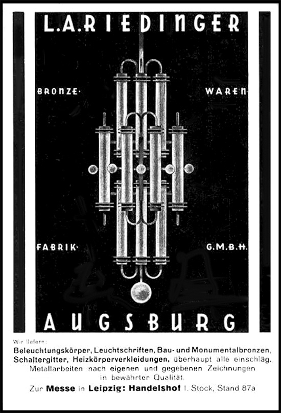 L. A. Riedinger Anzeige.