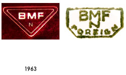 BMF Logo, Marken 1963