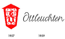 ott Leuchten, Logo, Marke 1957 und 1959